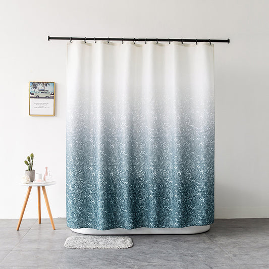 Gradient Pattern Shower Curtain – Waterproof & Mildew Resistant Fabric, Nordic Style Bathroom Divider for Tub & Shower (180×180cm / 71×71in)